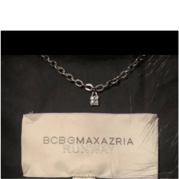 NEW RUNWAY* Bcbgmaxazria Runway The Monaco Real fur vest* Runs M-L - Picture 6 of 11